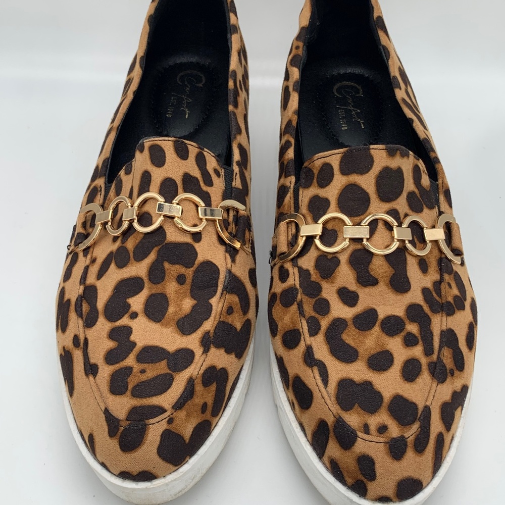 Leopard loafers
